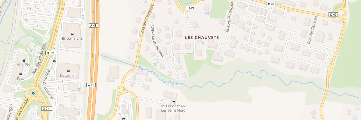 Plan du 212 Imp du Pic Vert à Grésy-sur-Aix