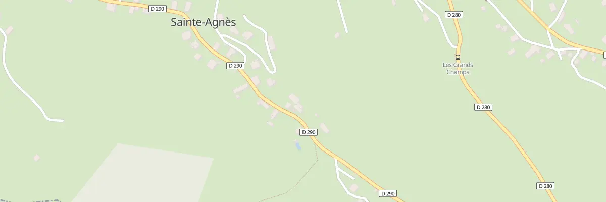 Plan du 1877 Rte de Roche Fendue à Sainte-Agnès