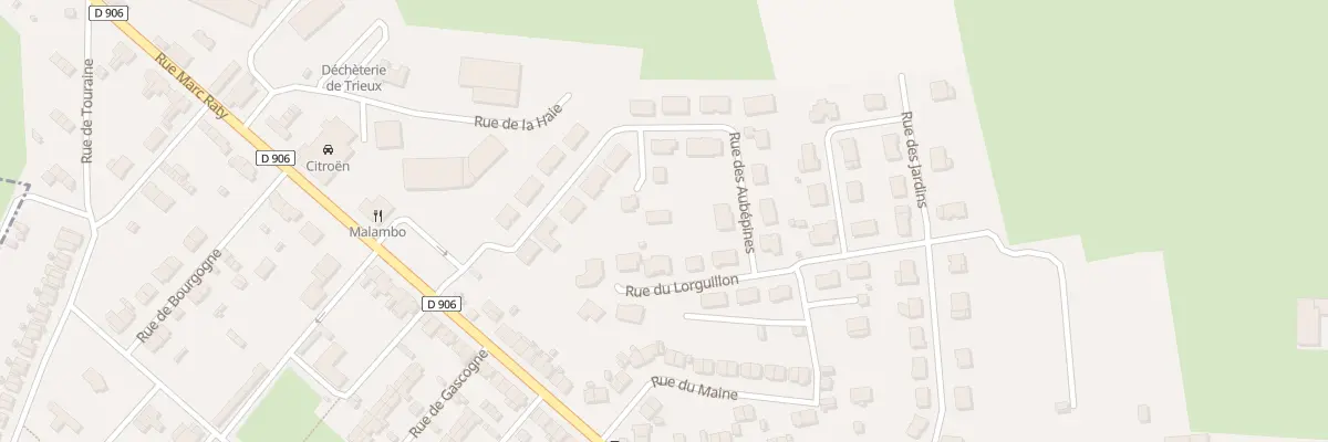 Plan du 10 Rue des Aubepines à Trieux