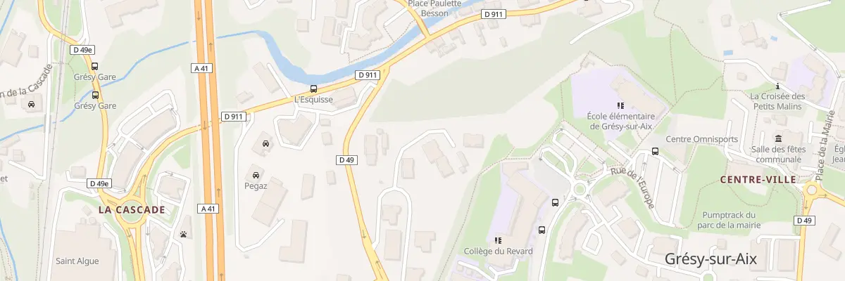 Plan du 610 Mte de la Guicharde à Grésy-sur-Aix