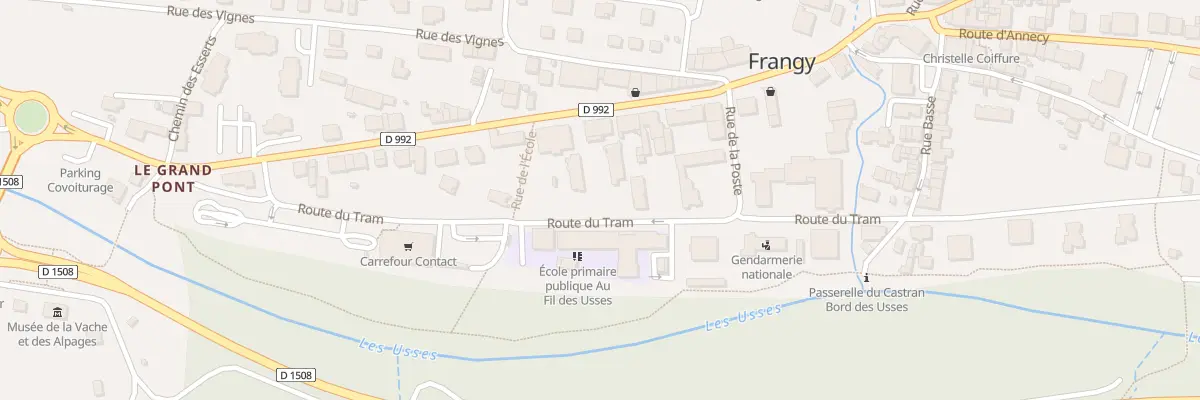 Plan de Frangy à Frangy
