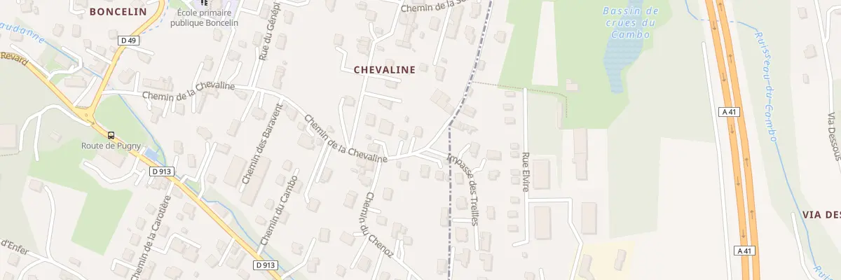 Plan du 45 Che de Chevaline à Montailleur