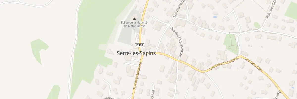 Plan du 3 Rue Saint Christophe à Serre-les-Sapins