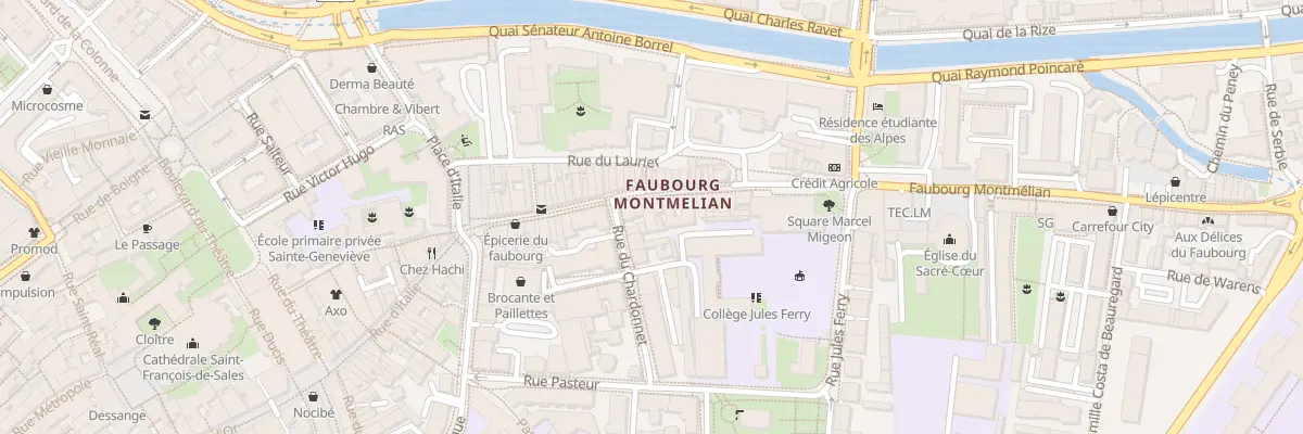 Plan du 128 Fg Montmélian à Chambéry