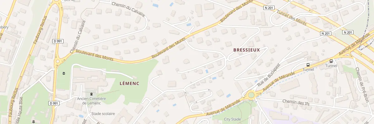 Plan du 361 Rue du Clos Papin à Chambéry