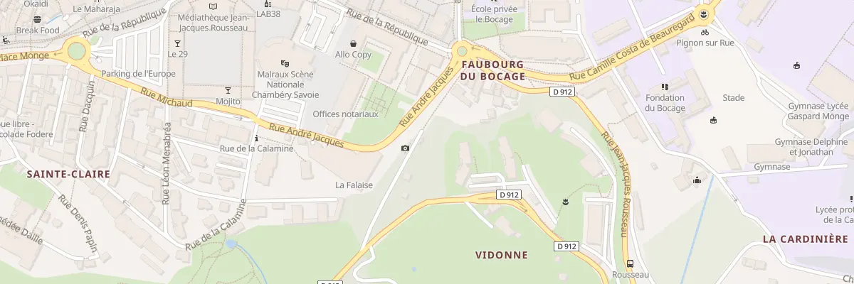 Plan du 119 Mte La Fontaine Saint - Martin à Chambéry