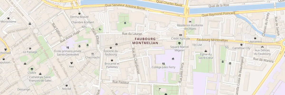 Plan du 136 Fg Montmélian à Chambéry