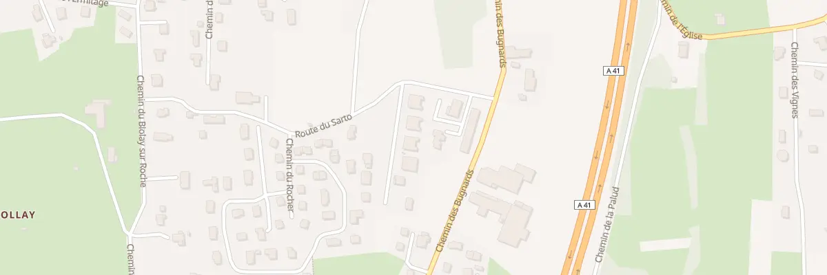 Plan du 89 Rte du Sarto à Mouxy
