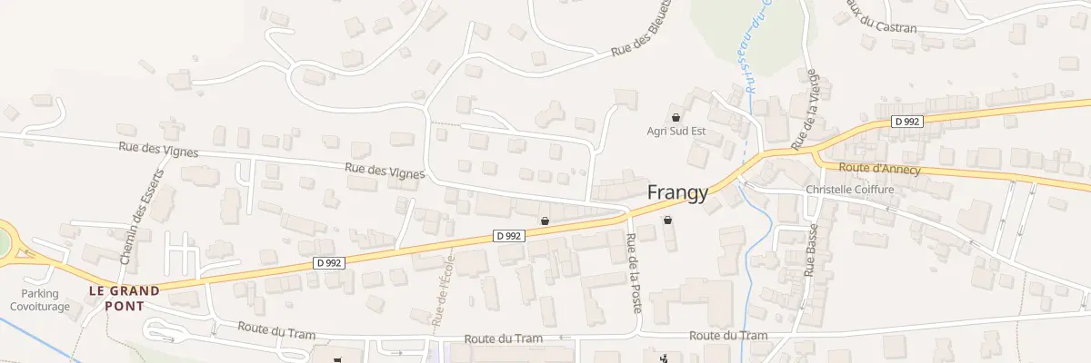 Plan du 68 Rue des Vignes à Frangy