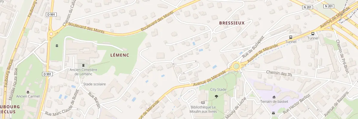 Plan du 200 Rue du Clos Papin à Chambéry