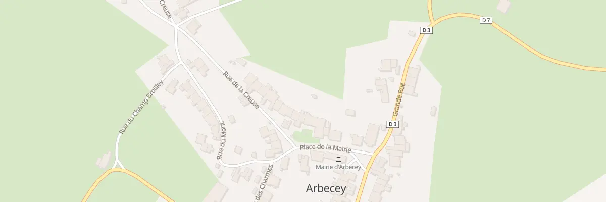 Plan du 2 Rue de la Creuse à Arbecey