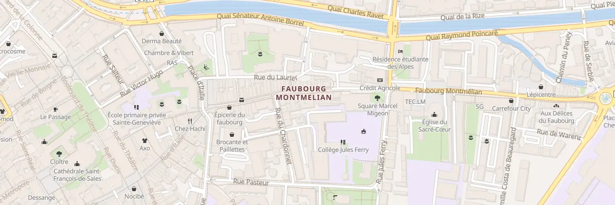 Plan du 150 Fg Montmélian à Chambéry