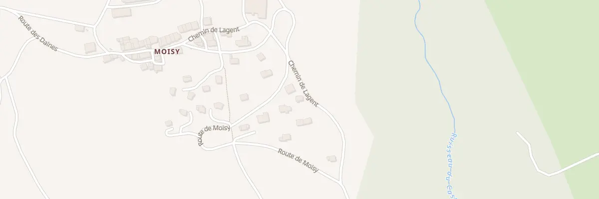 Plan du 1836 Rte de Moisy à Frangy