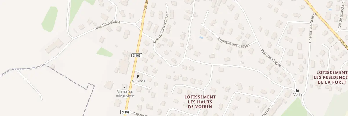 Plan du 19 Rue du Clos d’Orival à Serre-les-Sapins