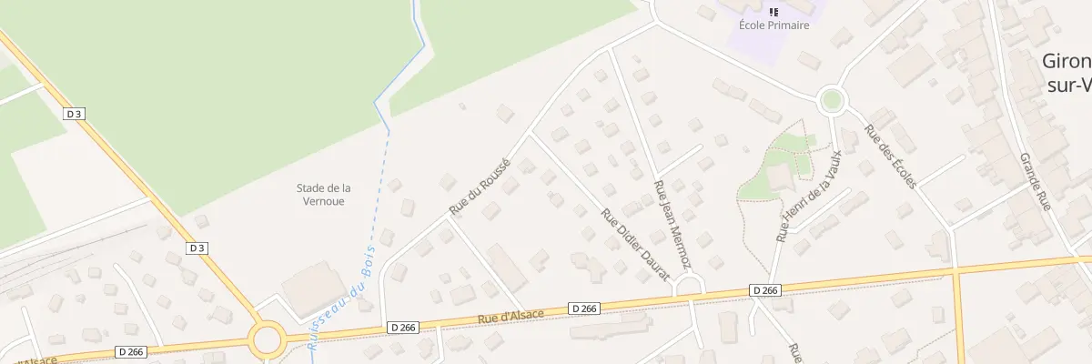 Plan du 2 Rue Didier Daurat à Gironcourt-sur-Vraine