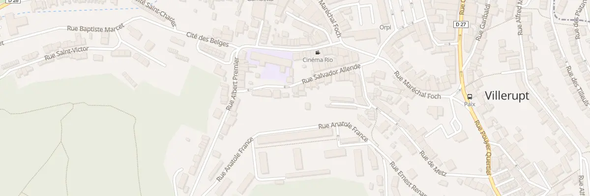 Plan du 26 Rue Salvador Allende à Villerupt