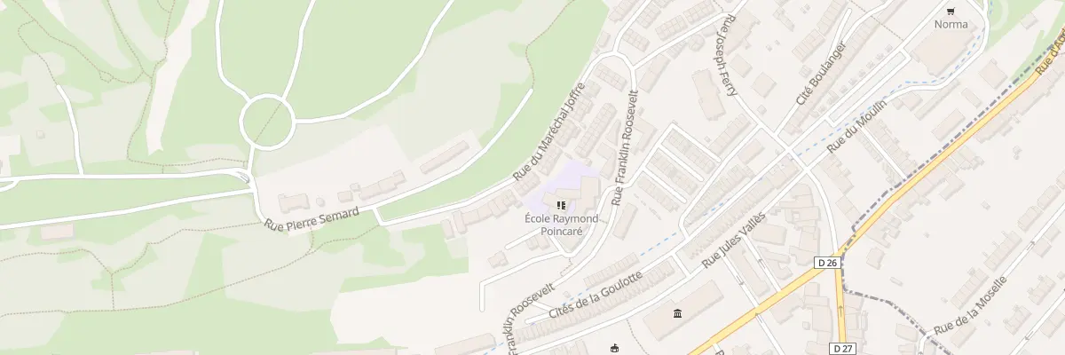 Plan du 39 Rue du Marechal Joffre à Villerupt