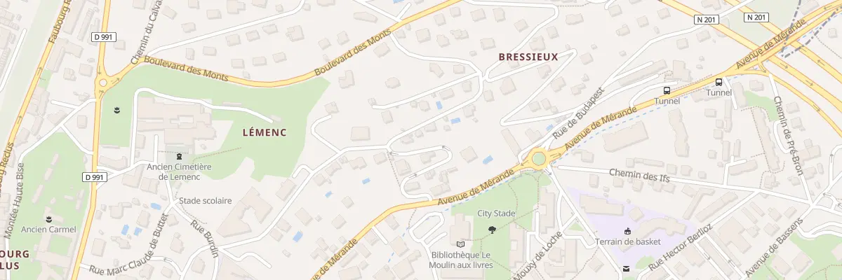 Plan du 250 Rue du Clos Papin à Chambéry