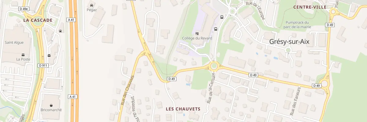 Plan du 396 Mte de la Guicharde à Grésy-sur-Aix