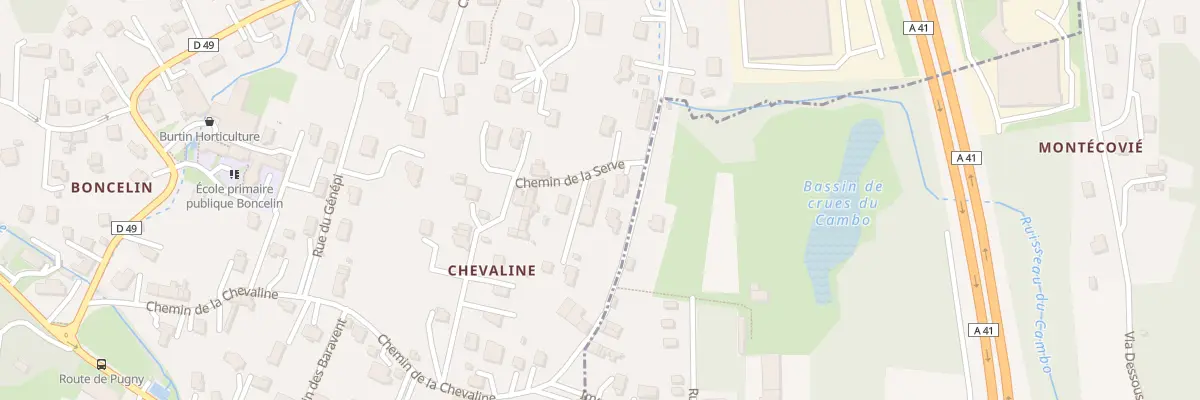 Plan du 264 Che de la Serve à Aix-les-Bains
