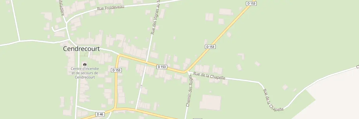 Plan du 47 Rue du Jardiney à Cendrecourt