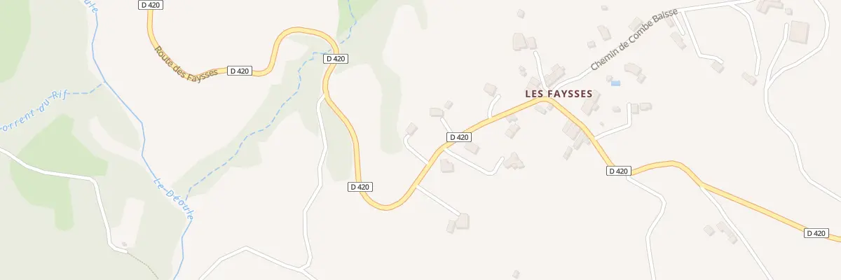 Plan du 5111 Les Faysses à Barcillonnette