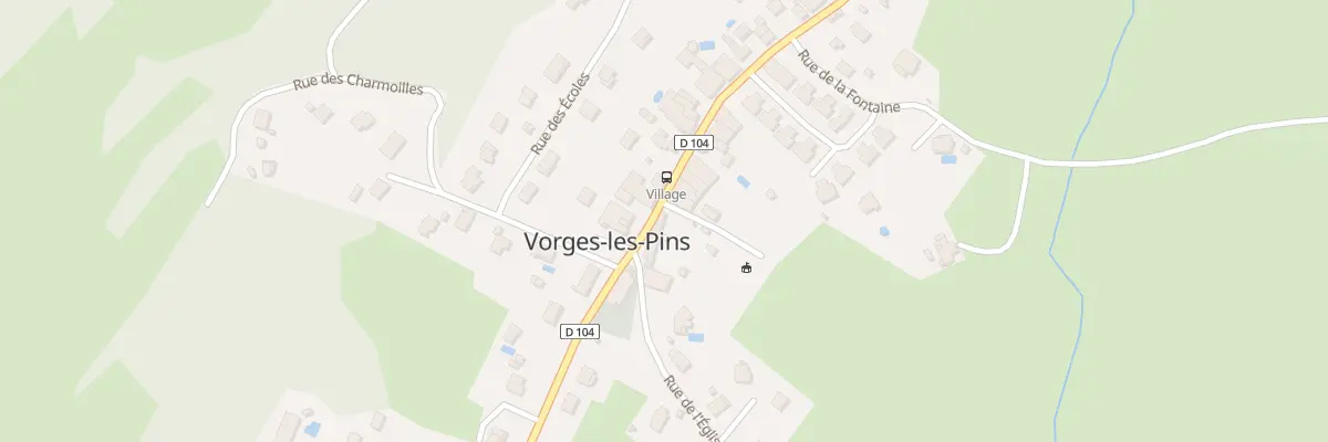 Plan du 14 Gr Grande Rue à Vorges-les-Pins