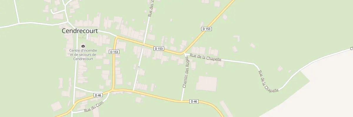 Plan du 36 Rue du Jardiney à Cendrecourt