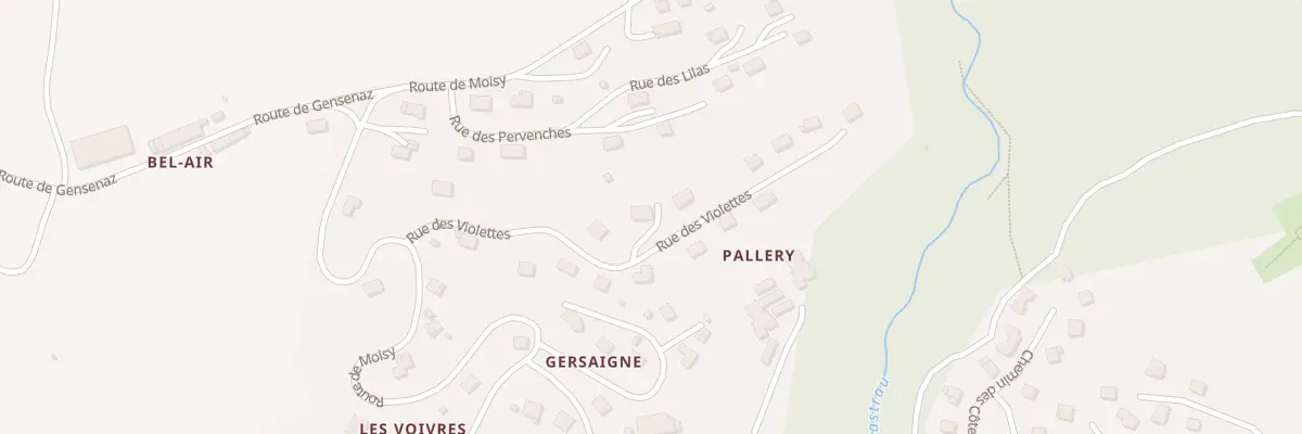 Plan du 187 Rue des Violettes à Frangy