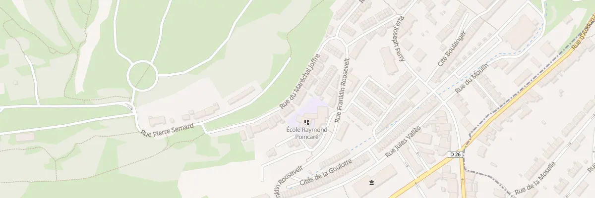 Plan du 37 Rue du Marechal Joffre à Villerupt