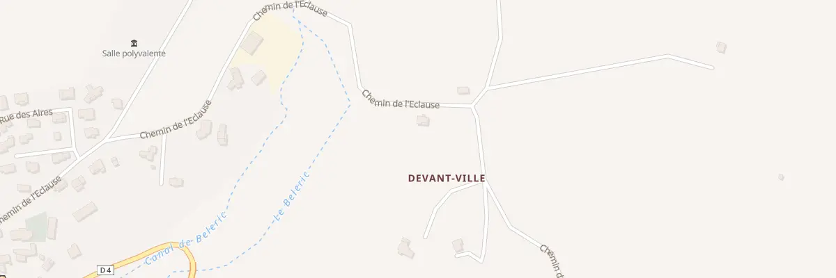 Plan du 7014 Devant Ville à Thèze