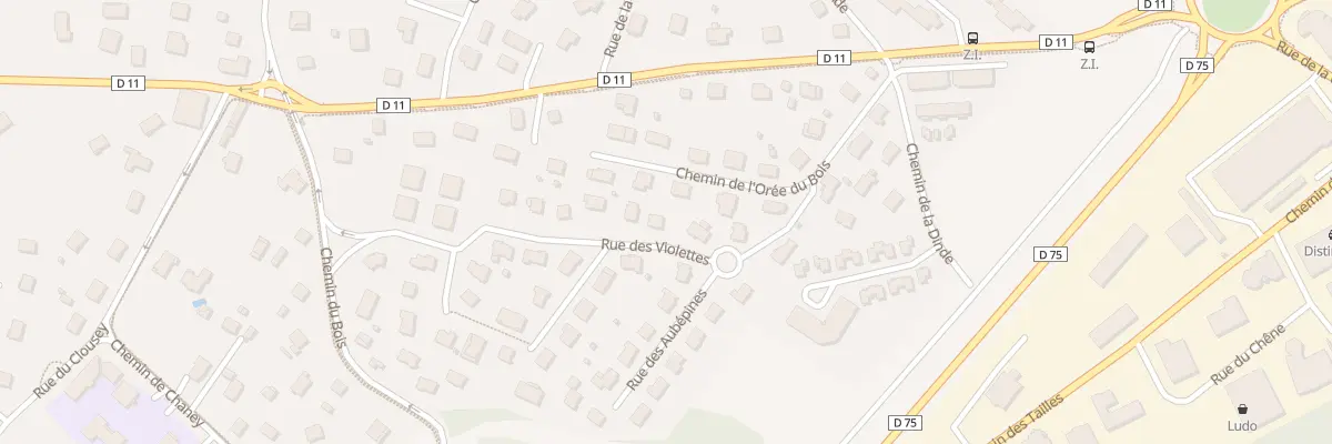 Plan du 2 Rue des Violettes à Franois