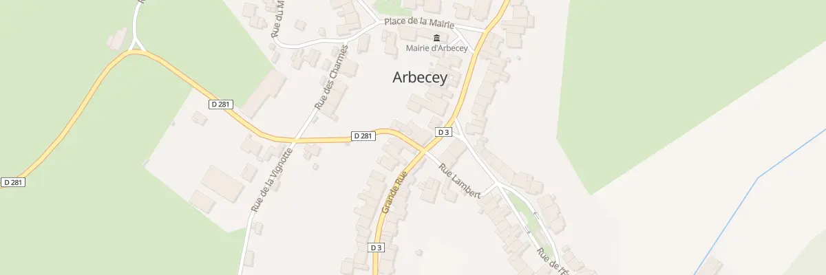 Plan du 2 Rue du Doyen à Arbecey