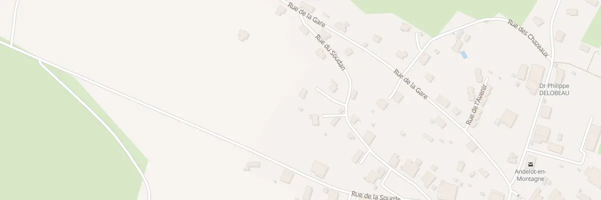 Plan du 9 Rue du Soudan à Andelot-en-Montagne