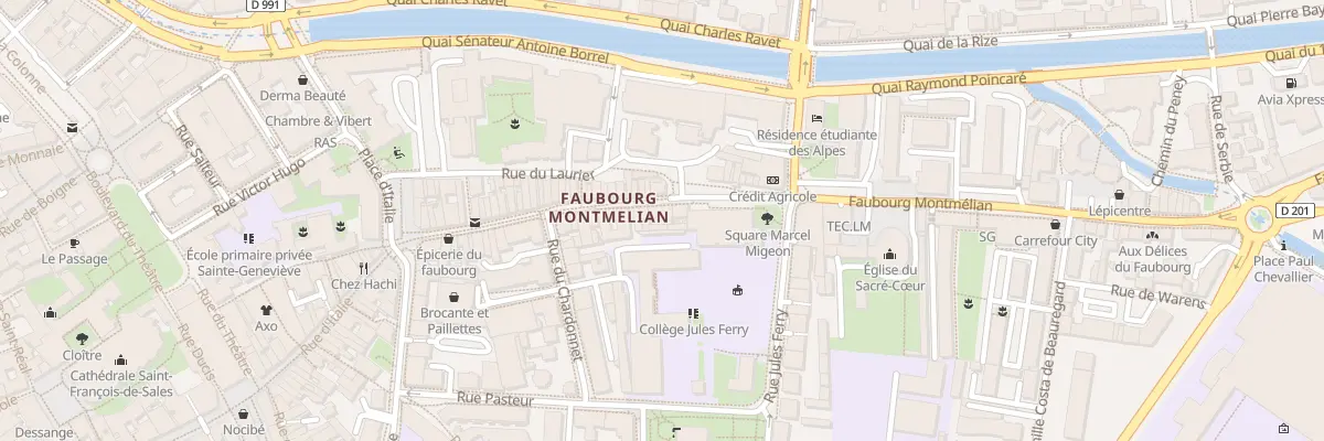 Plan du 178 Fg Montmélian à Chambéry