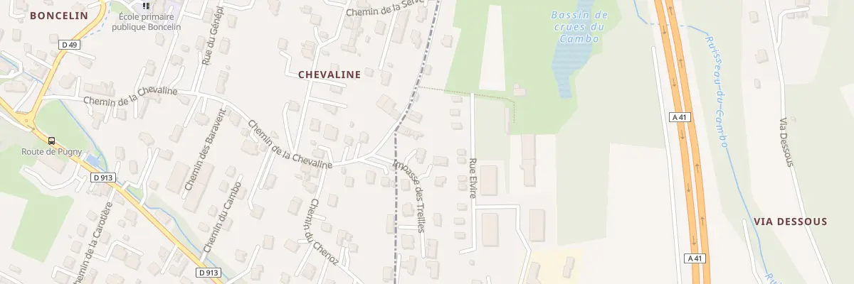 Plan du 21 Imp des Treilles à Mouxy