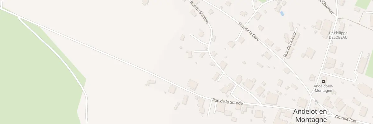 Plan du 5 Rue du Soudan à Andelot-en-Montagne
