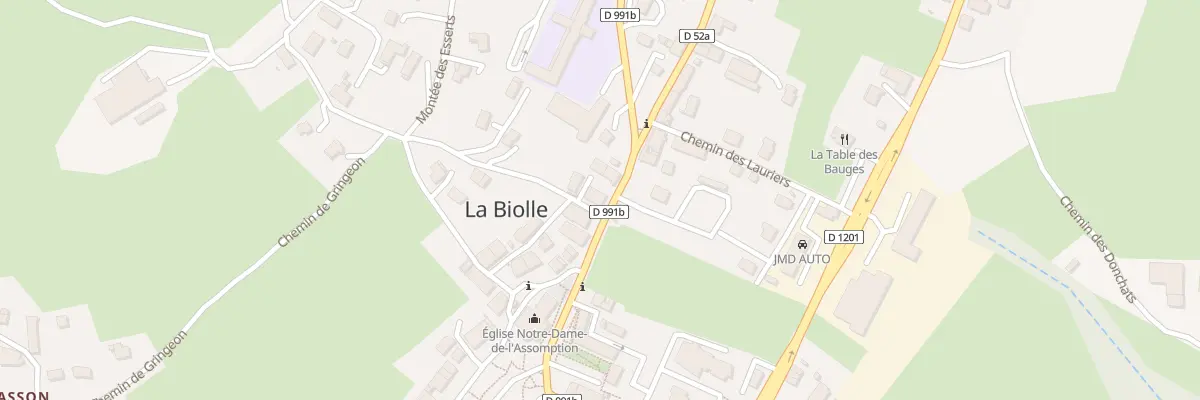 Plan du 327 Rte de la Chambotte à La Biolle