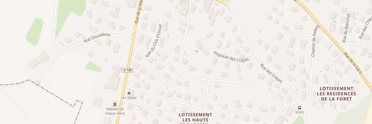 Plan du 22 Rue du Clos d’Orival à Serre-les-Sapins