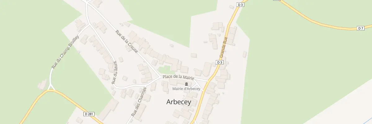 Plan du 6 Pl de la Mairie à Arbecey