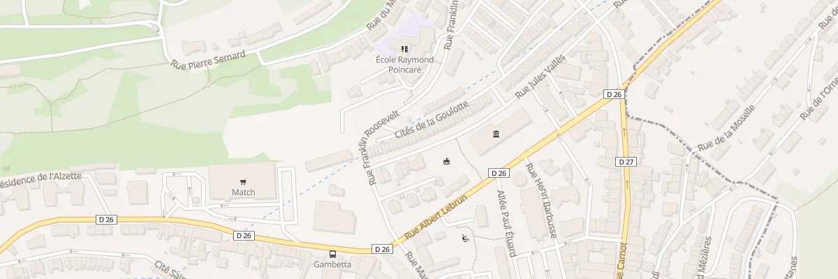 Plan du 14 Rue Jules Vallès à Villerupt