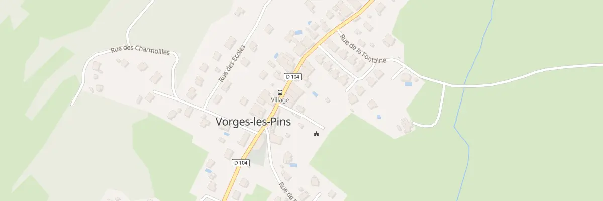 Plan du 18 Gr Grande Rue à Vorges-les-Pins