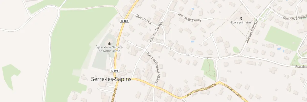 Plan du 9 Rue des Tertres à Serre-les-Sapins