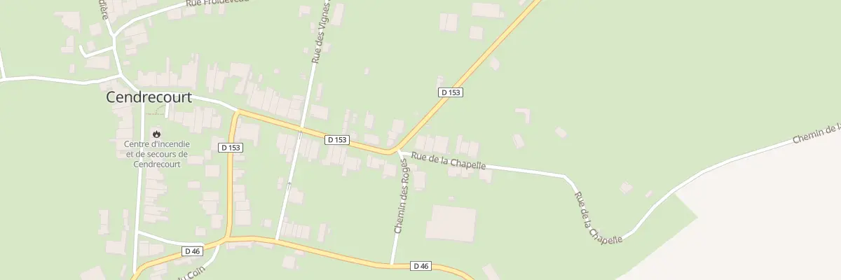 Plan du 1 Rue de la Chapelle à Cendrecourt