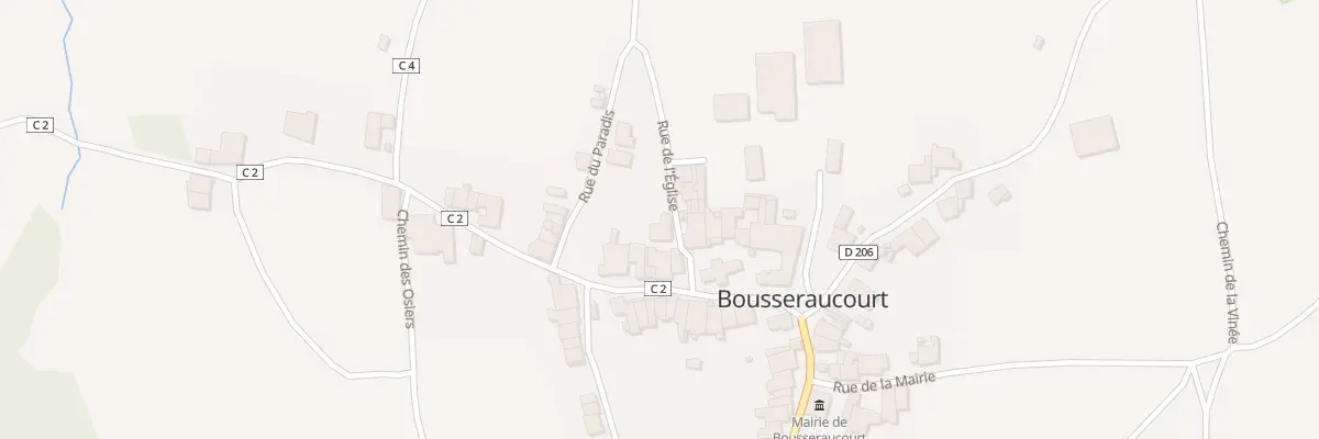 Plan du 3 Rue de l’Eglise à Bousseraucourt