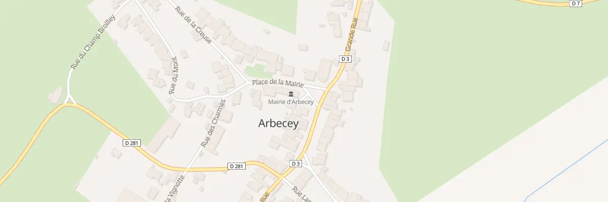 Plan du 1 Pl de la Mairie à Arbecey