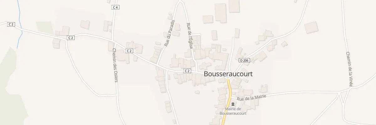 Plan du 4 Gr Grande Rue à Bousseraucourt