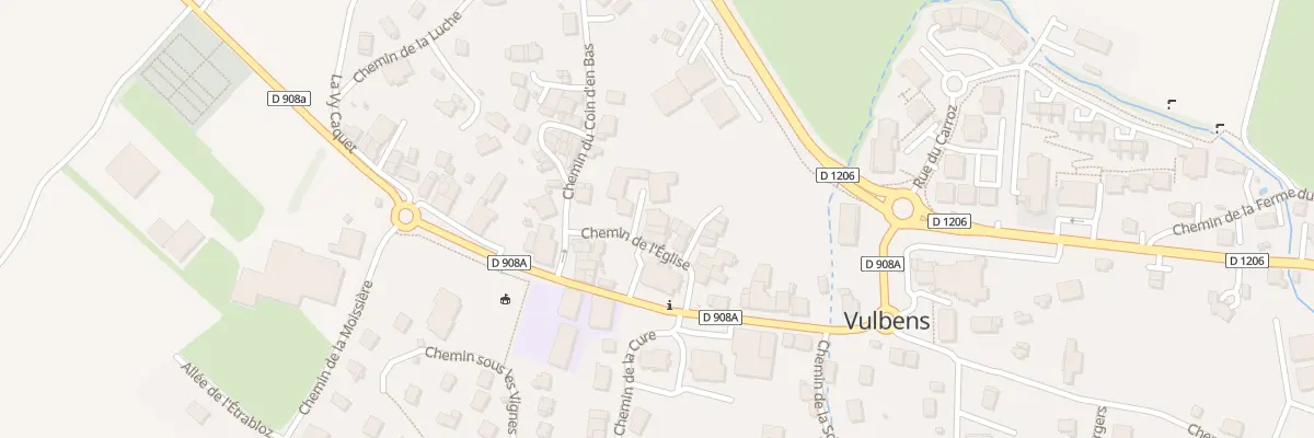 Plan du 92 Che de l’Église à Vulbens