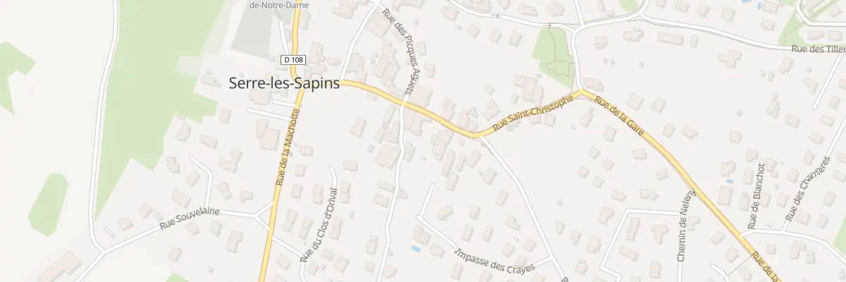 Plan du 14 Rue Saint Christophe à Serre-les-Sapins