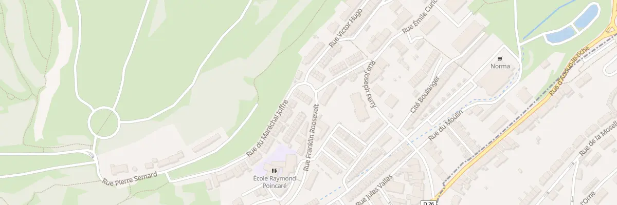 Plan du 2 Rue du Marechal Joffre à Villerupt